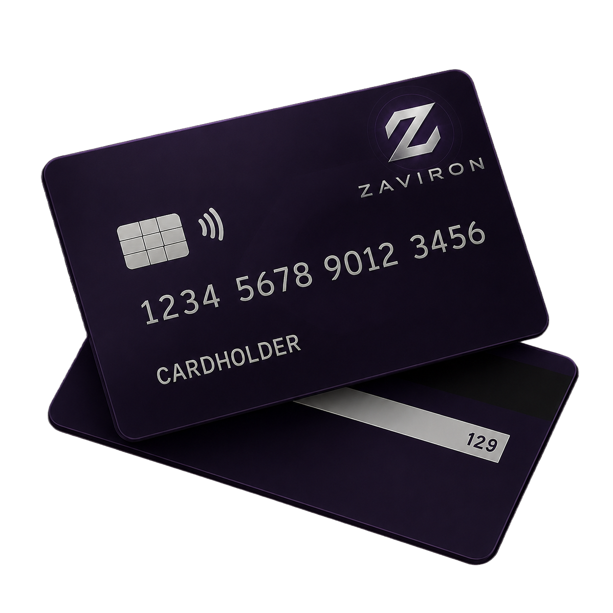 Zaviron Touch and Pay card